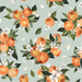 Orange Blossoms On Soft Sage
