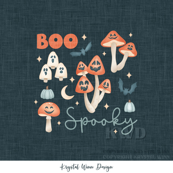 Apothecary Panel- Boo Spooky (3 panels)