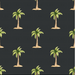 Palm Trees Island Black