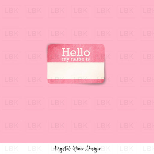 Panel- Name Tag Pink