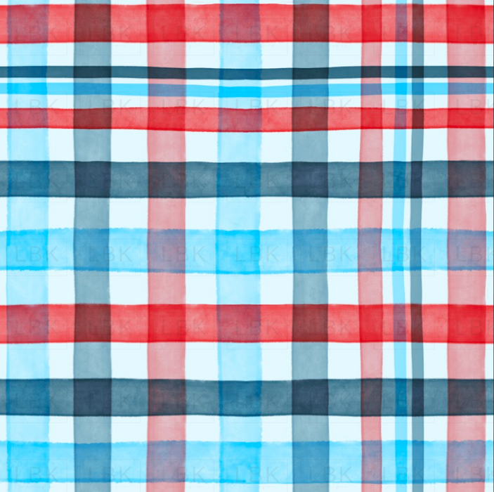 Patriot plaid light blue