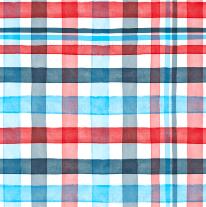 Patriot plaid white