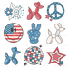 Patriotic Icons - Distressed