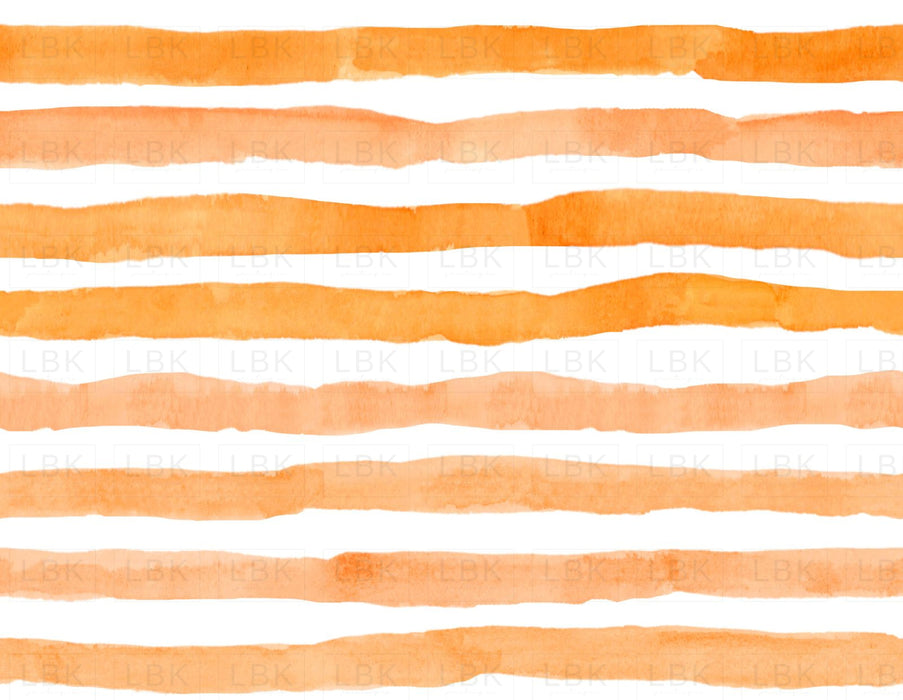 Peach Apricot Watercolor Stripes