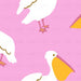 Pelicans In Pink Fabric