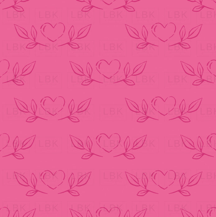 Penelope Heart Sketches Hot Pink