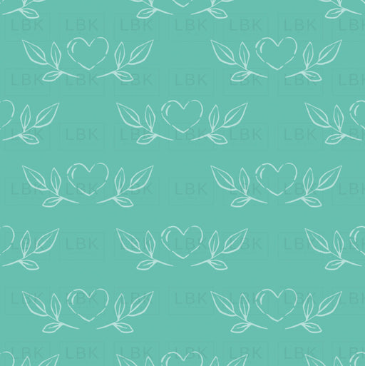 Penelope Heart Sketches Teal