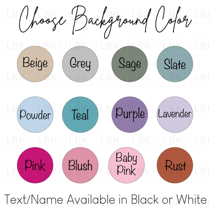 Personalized Name Fabric Option #2