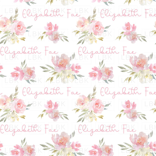 Personalized Name Lizzie Floral