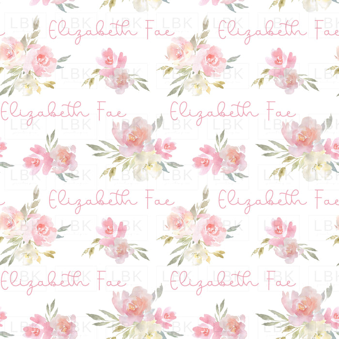 Personalized Name Lizzie Floral
