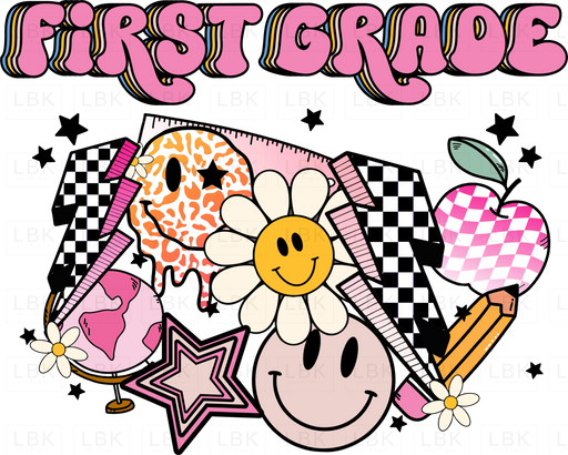 Pink Back To School - First Grade