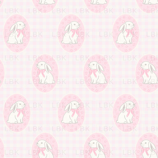 Pink Bunny Gingham