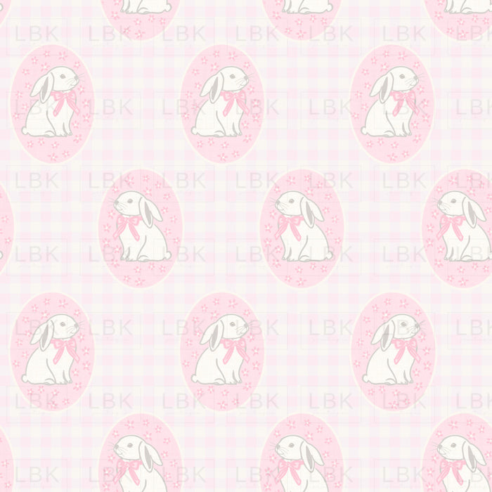 Pink Bunny Gingham