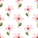 Pink Flowers White