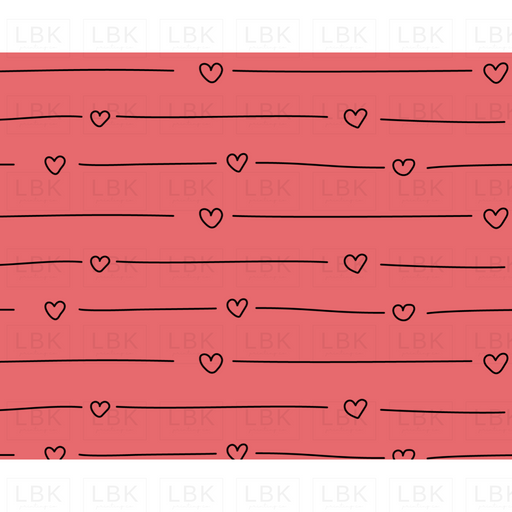 Pink Heart Lines