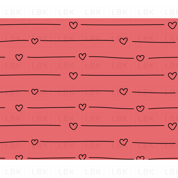 Pink Heart Lines
