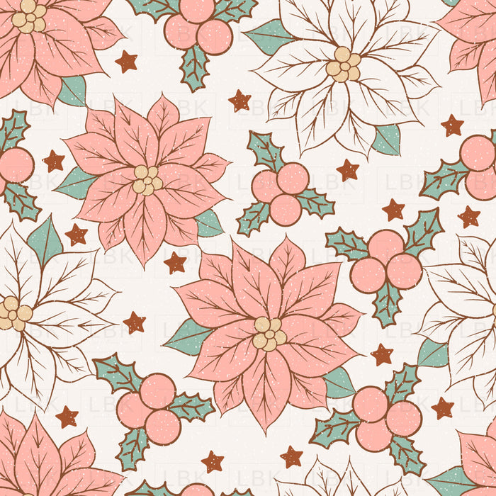 Poinsettia Pink Pattern