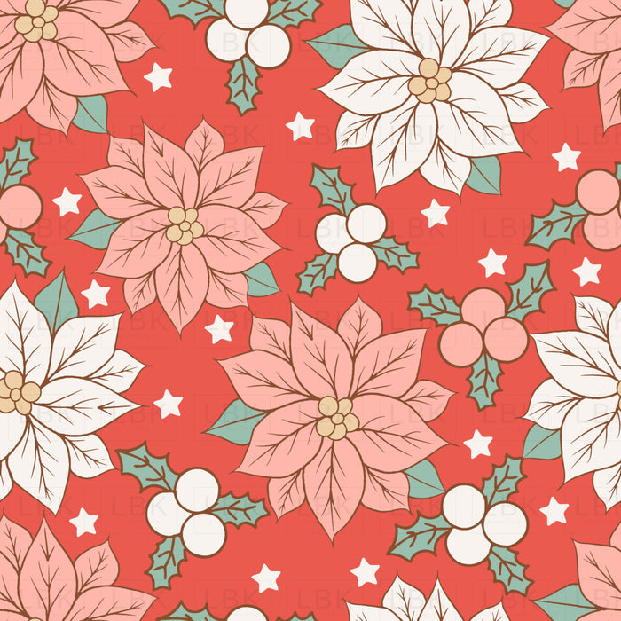 Poinsettia Red Pattern