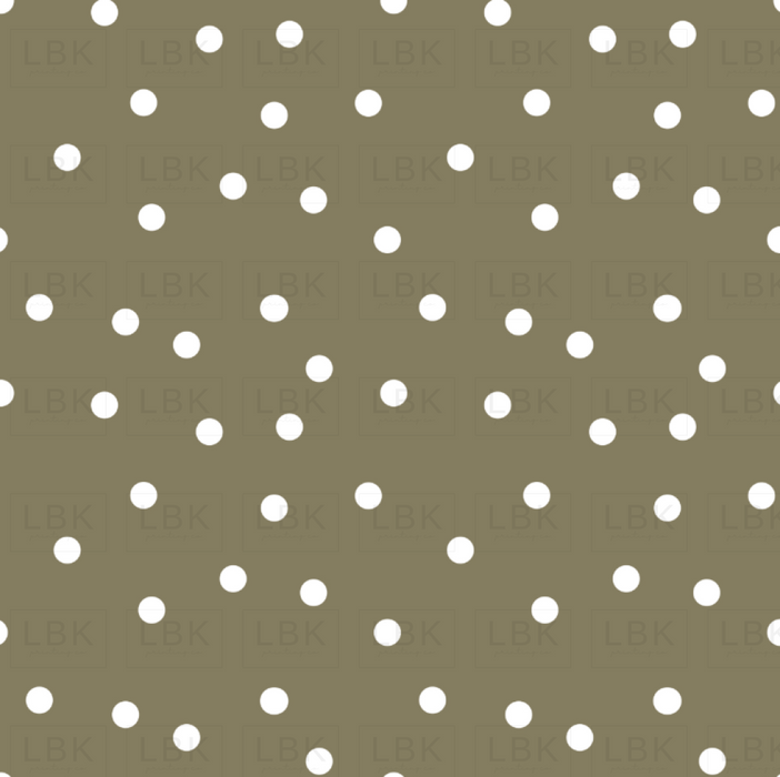 Polka Dot Mossy Olive