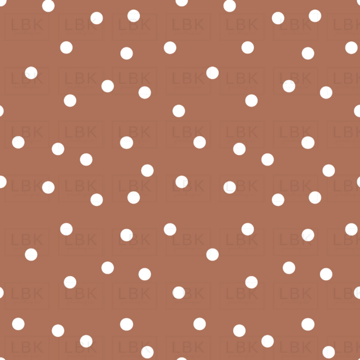 Polka Dot Terra Cotta Clay