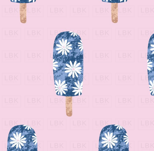 Popsicle Daisies On Light Pink