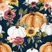 Pumpkin Bouquet Navy Blue