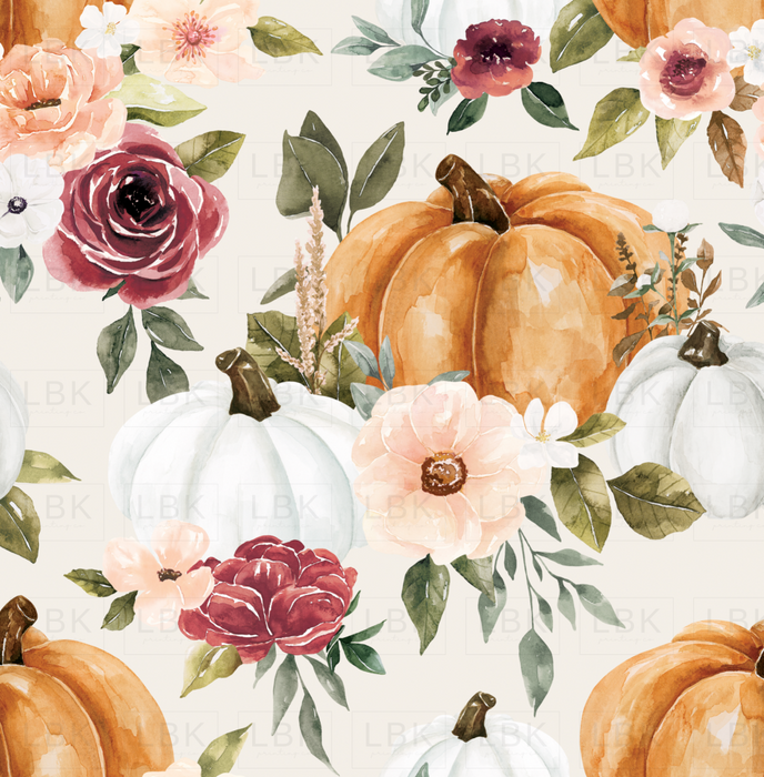 Pumpkin Floral Cream