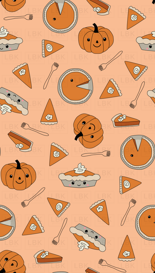 Pumpkin Pie On Orange