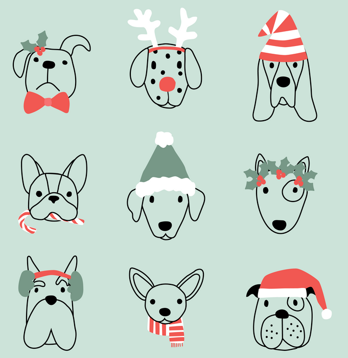 pups on green 15 in repeat