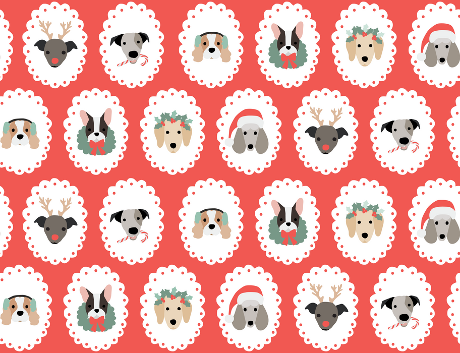 pups on red 30 in repeat