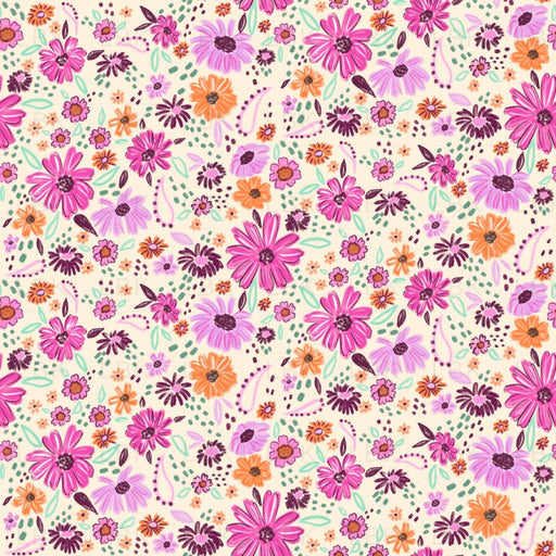 Purple Ditsy Floral