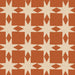 Quilted Christmas Stars On Rust Red