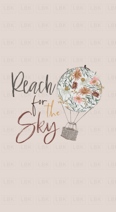 Reach For The Sky Panel Floral In Sand