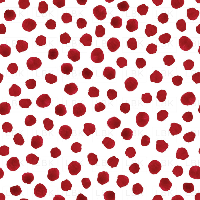Red Boho Dots