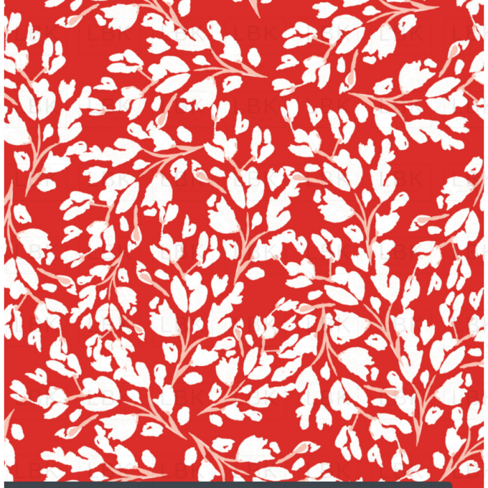 Red Floral Frost
