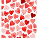 Red Hearts Watercolor