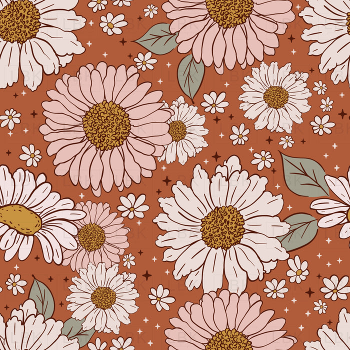 Retro Daisy Pattern_Monica