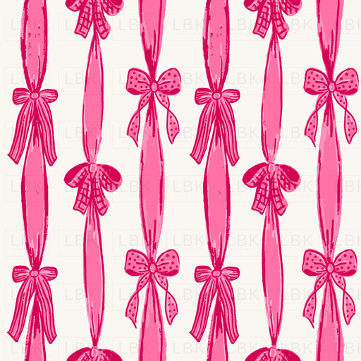 Ribbons And Bows Pink Red