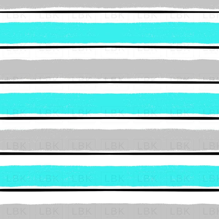 Rickey stripe turq gray
