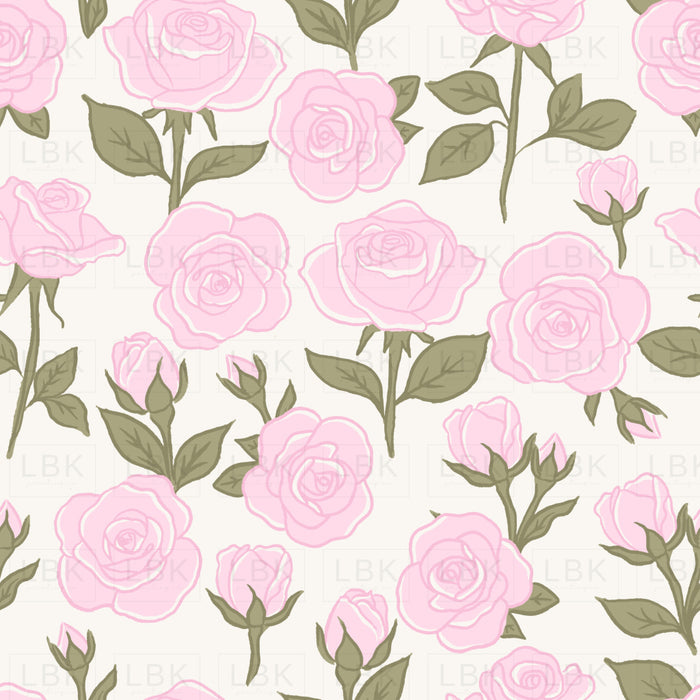 Roses Light Pink And Sage-01