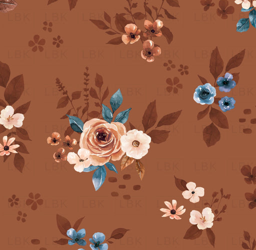 Rust And Royal Floral