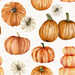 Rustic Fall Pumpkins Cream