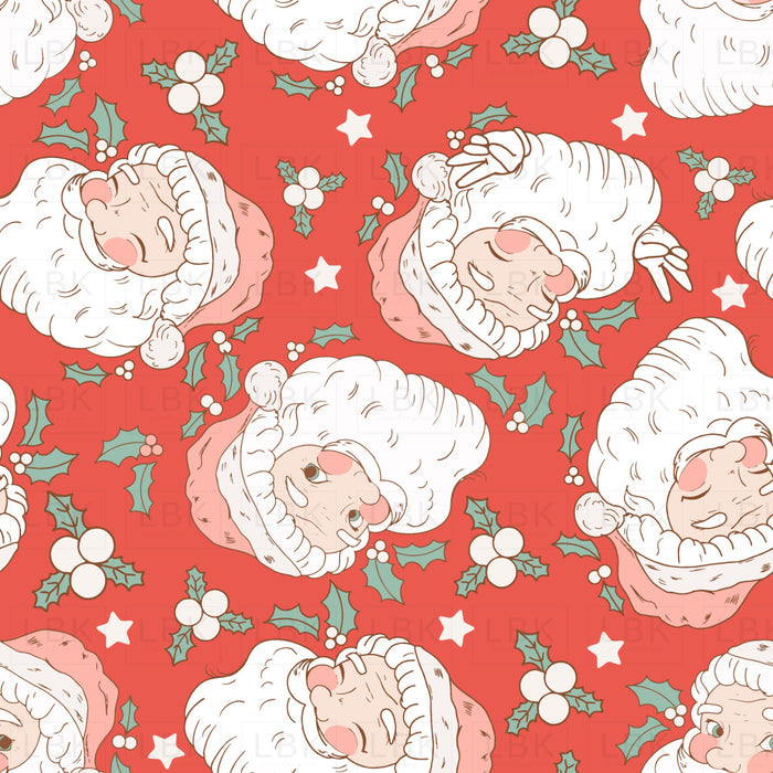 Santa Claus Red Pattern