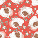 Santa Claus Red Pattern Dark Skin