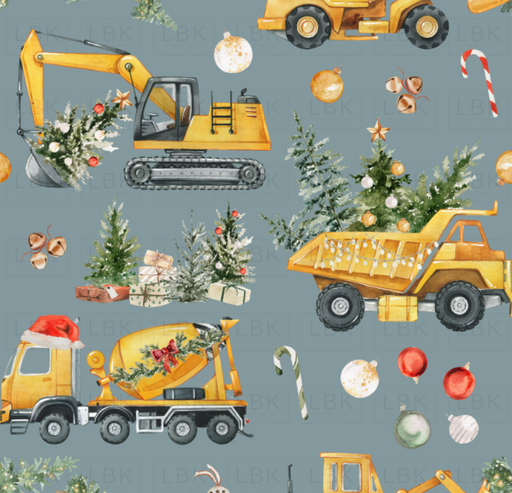 Santa’s Little Builders - Christmas Construction Trucks On Juniper