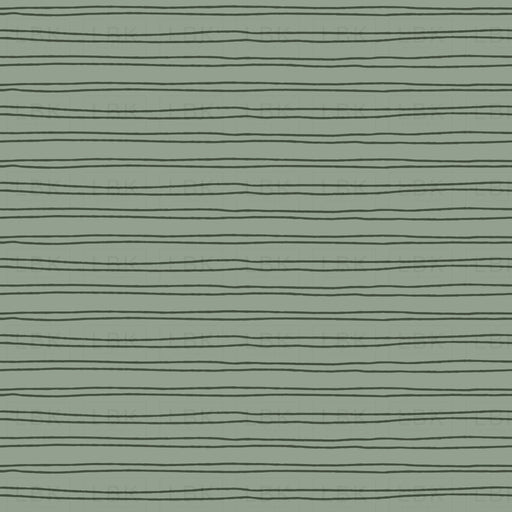 Scribble Stripe- Dark Sage Green