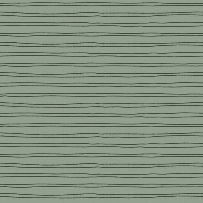 Scribble Stripe- Dark Sage Green