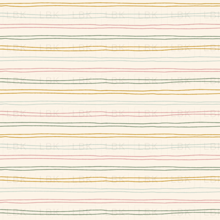 Scribble Stripes-Cream