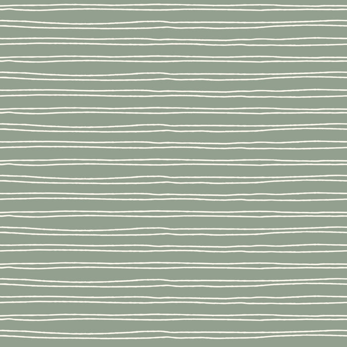 Scribble Stripes- Sage