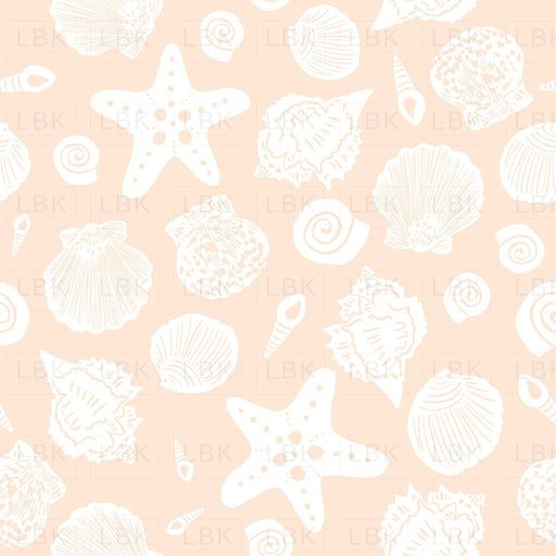 Sea Shells In Sandy Fabric